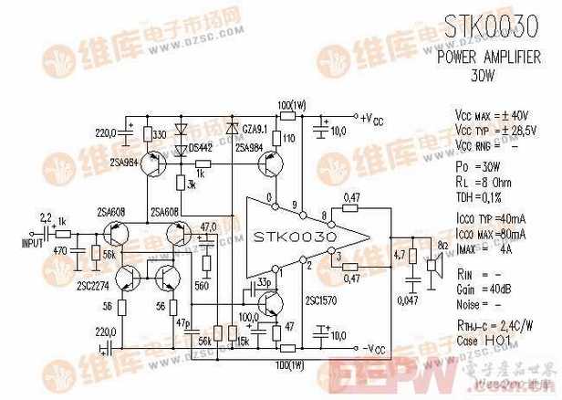 stk0030音响ic电路图